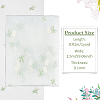 Polyester Flower Pattern Mesh Fabric SENE-WH0003-45B-2