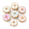 Handmade Resin Indonesia Round Beads IPDL-P005-03KCG-M-1