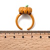Brass Enamel Cuff Rings for Women RJEW-A087-01A-5