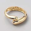 Brass Open Cuff Bangles for Women BJEW-SZC0008-01A-G-1