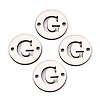Unfinished Natural Poplar Wood Links Connectors WOOD-S045-140B-01G-1
