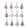 12Pcs 12 Colors Angel Acylic Imitation Pearl Pendant Decoration HJEW-JM02619-2