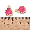 Fruit Alloy Enamel Charms PALLOY-S058-01LG-06-3