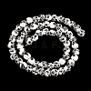 Floral Printed Porcelain Beads PORC-L004-6mm-07-4