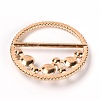 Alloy Resin Imitation Pearl Buckles JEWB-WH0014-07D-2