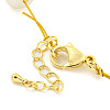 Brass Beaded Necklaces NJEW-P307-02G-3