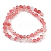 Cherry Quartz Glass Beads Strands G-A257-A08-01-3