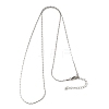 1.3MM 304 Stainless Steel Boston Link Chains Necklaces for Women Men NJEW-Z115-12P-03-4
