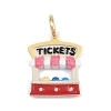 Amusement Park Brass Enamel Pendants KK-CBA7736-01G-1