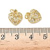 Brass Micro Pave Cubic Zirconia Pendants KK-I379-15G-02-3