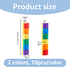 20Pcs 2 Colors Opaque Acrylic Pendants MACR-DC0001-24-2