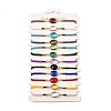 12Pcs 12 Colors Polyester Bracelets BJEW-P340-13C-G-1