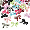 40Pcs 8 Colors Spray Painted Opaque Acrylic Beads MACR-TA0002-66-3
