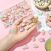 48Pcs 8 Styles Transparent Resin Cabochons RESI-CJ0004-79-4