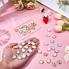 48Pcs 2 Colors UV Plating Alloy with Mixed Color Glass Rhinestone Pendants FIND-SC0023-45-3