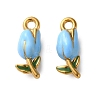 304 Stainless Steel Enamel Pendants STAS-B100-04G-03-1