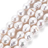 Natural Keshi Pearl Beads Strands PEAR-S020-F03-2