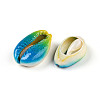 Spray Paint Cowrie Shell Beads SHEL-S274-01C-2