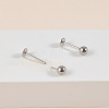 304 Stainless Steel Flat Round Cartilage Earrings WG9004D-09-2