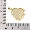 Brass Micro Pave Clear Cubic Zirconia Pendants KK-I712-51G-07-3