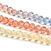 Transparent Painted Glass Beads Strands X1-DGLA-A034-T4mm-A02-4