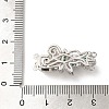 Brass Micro Pave Cubic Zirconia Box Clasps KK-A227-18P-3