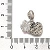 Rack Plating Alloy Enamel European Dangle Charms PALLOY-P307-02A-AS-3