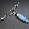 Opalite Bullet Cone Pointed Dowsing Pendulums PW-WG2823D-11-1