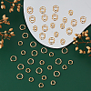 Beebeecraft 240Pcs 2 Styles Brass Open Jump Rings KK-BBC0002-75-4