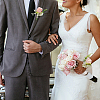 2Pcs 2 Style Silk Cloth Imitation Rose Corsage Boutonniere AJEW-CP0001-61B-4