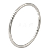 Non-Tarnish 304 Stainless Steel Simple Roung Ring Bangles for Women BJEW-F461-01F-P-1