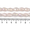 Opaque Solid Color Electroplate Glass Beads Strands EGLA-N013-P10mm-B08-4