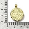 Brass Micro Pave Cubic Zirconia Pendants KK-C090-05A-01-3