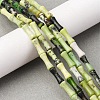 Natural Serpentine Beads Strands G-L624-G13-12x5mm-1