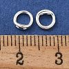 Brass Ring Charm Connectors X-KK-P284-06S-3