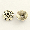 Tibetan Style Zinc Alloy Flower Bead Caps TIBE-Q033-28-1