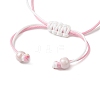 Adjustable Nylon Cord Braided Bead Bracelets for Women BJEW-JB11409-01-4