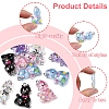10Pcs 5 Styles Transparent Resin Pendants RESI-FS0001-92-2
