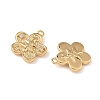 Christmas Brass Micro Pave Clear Cubic Zirconia Pendants KK-A280-03G-G-2