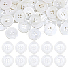 40Pcs 4-Hole Shell Buttons BUTT-ME0001-23-1