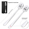 Stainless Steel Spoons Set AJEW-WH0160-032-2