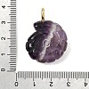 Natural Banded Amethyst Carved Pendants G-C282-01N-3