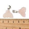 Natural Rose Quartz Pendants G-Z067-01P-07-3