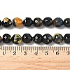 Faceted Natural Fire Crackle Agate Beads Strands G-F447-10mm-A09-2