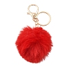 Faux Rabbit Fur Pom Pom Ball Keychain KEYC-FS00031-05-1