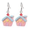 Christmas Resin Dangle Earrings EJEW-JE06087-1