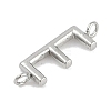 304 Stainless Steel Letter Connector Charms STAS-M108-01P-05-2