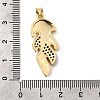 Brass Micro Pave Cubic Zirconia Pendants KK-I360-005G-4
