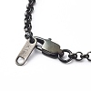 Handmade 304 Stainless Steel Rolo Chain Bracelets Making Accessories AJEW-JB01026-5