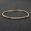Alloy Rhinestone Cup Chain Bracelets for Women WG1E62A-08-1